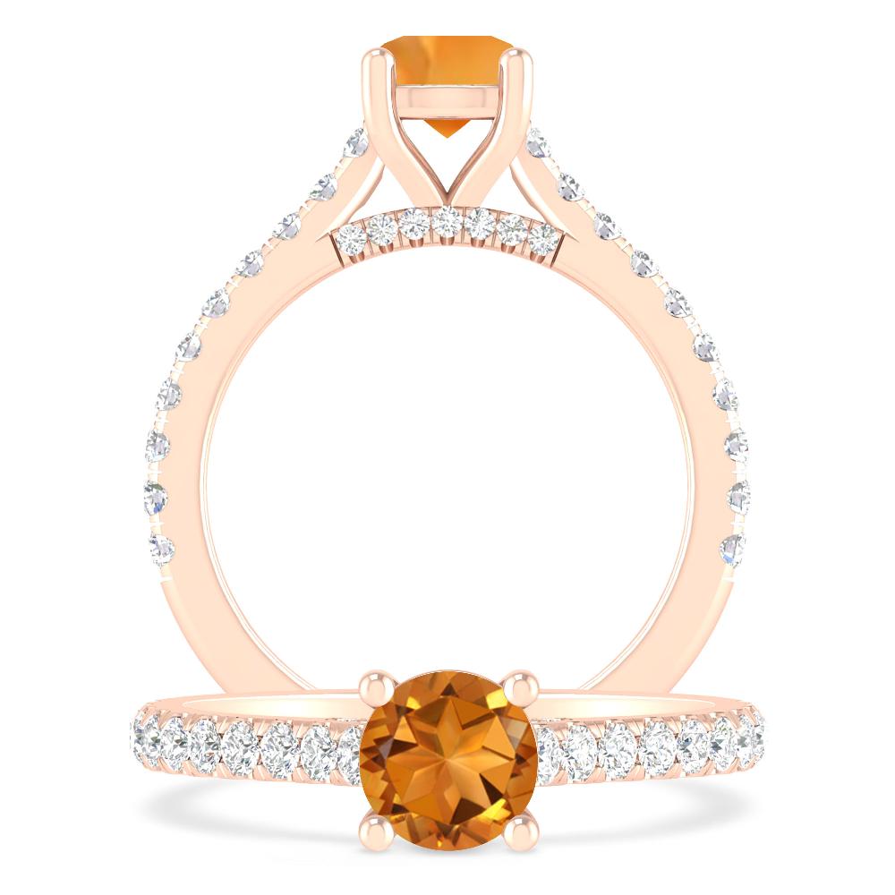 Rose Gold - Citrine