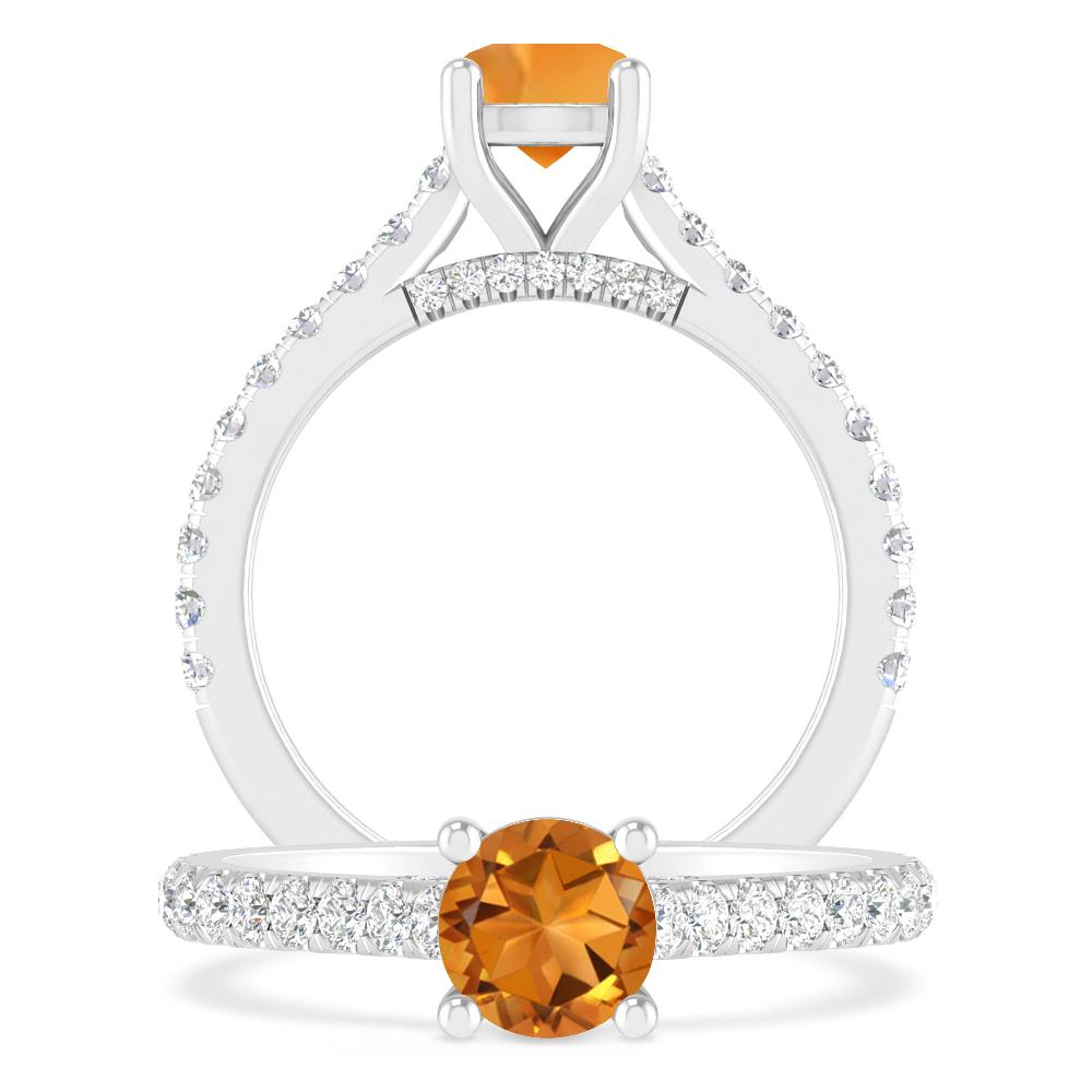 White Gold - Citrine