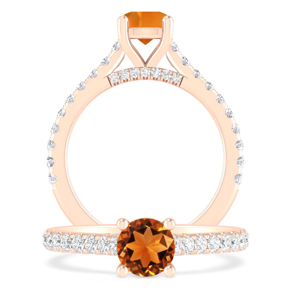 Rose Gold - Citrine