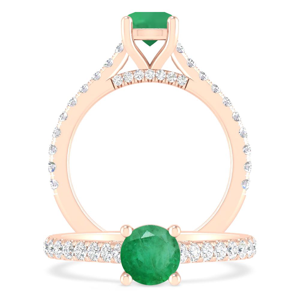 Rose Gold - Emerald