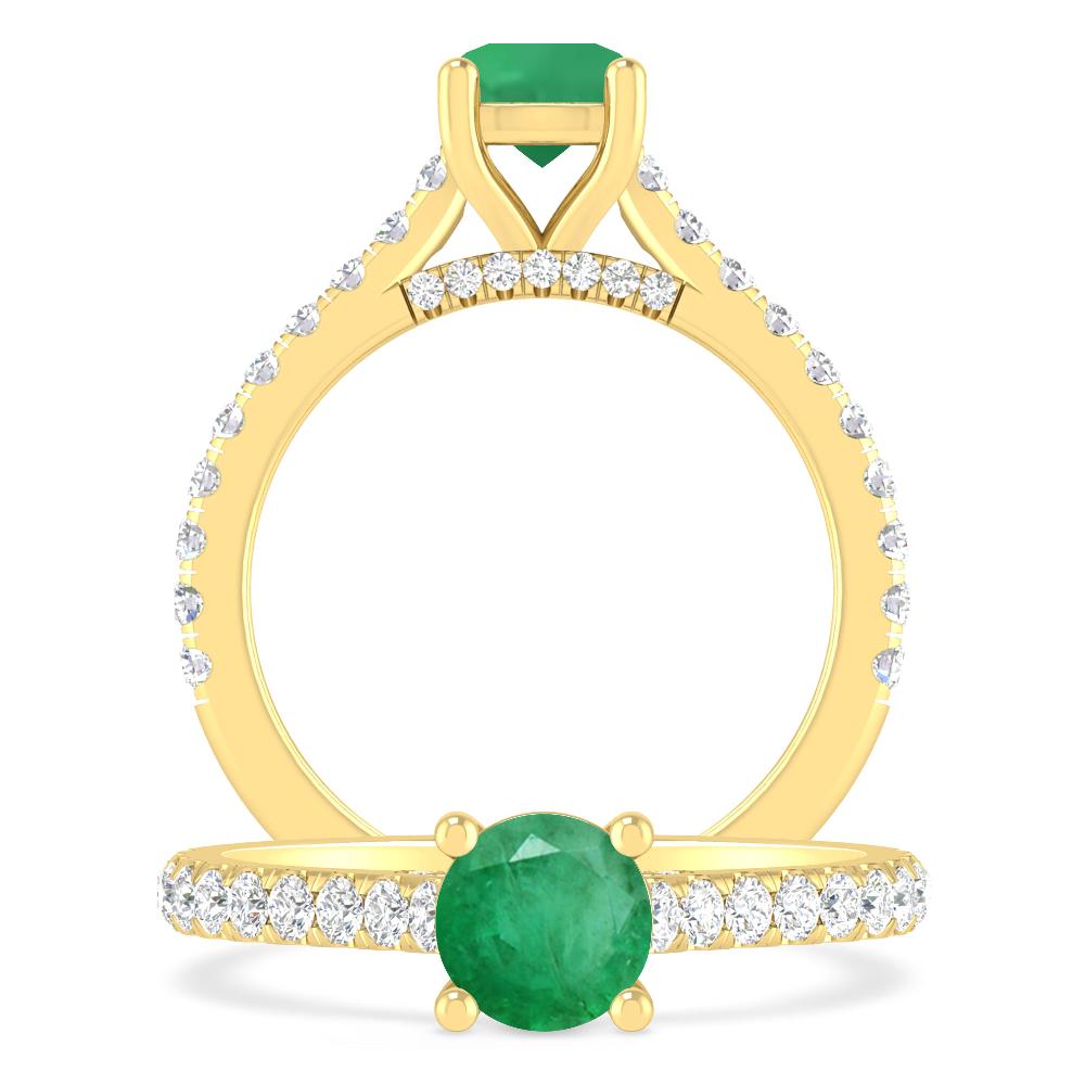 Yellow Gold - Emerald