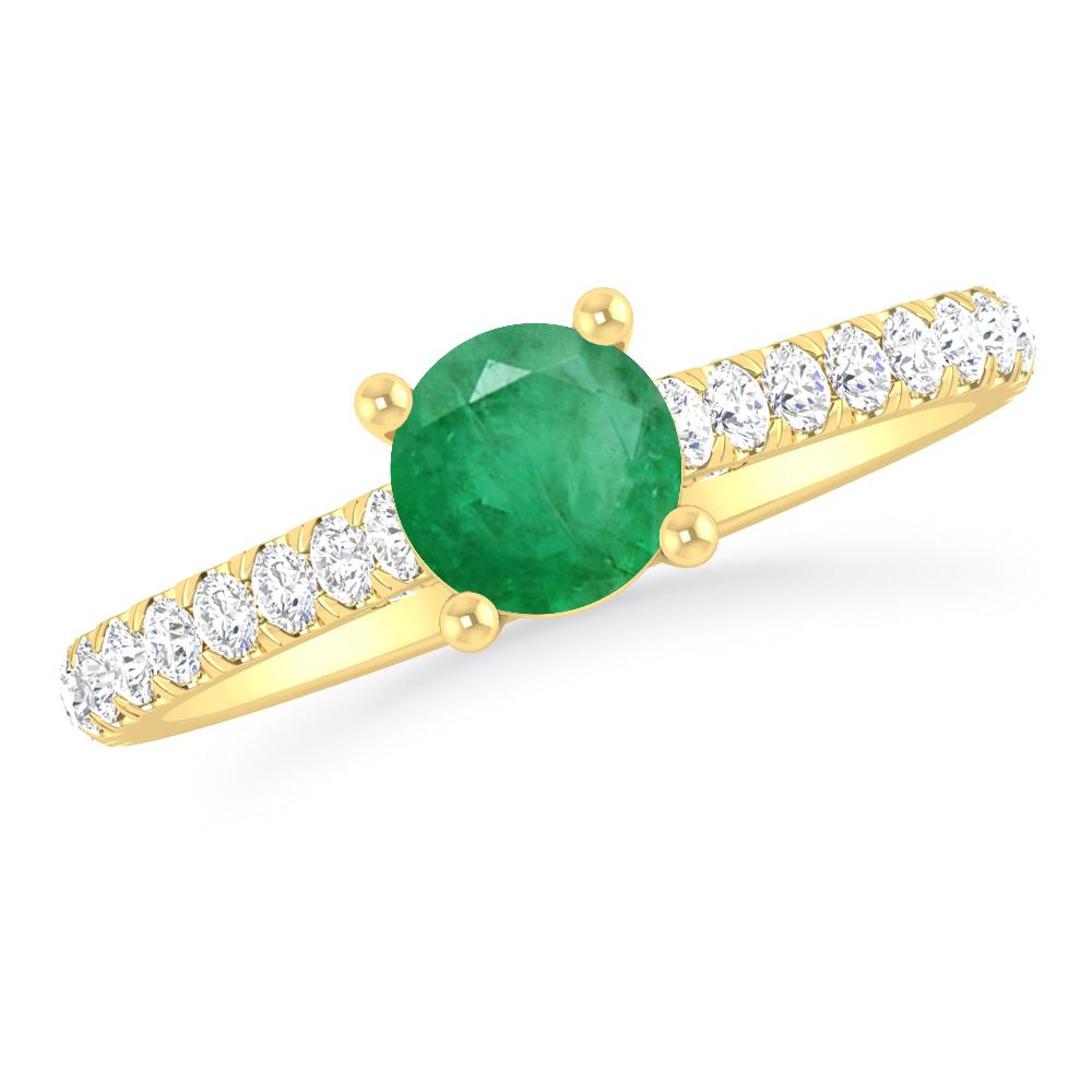 Yellow Gold - Emerald