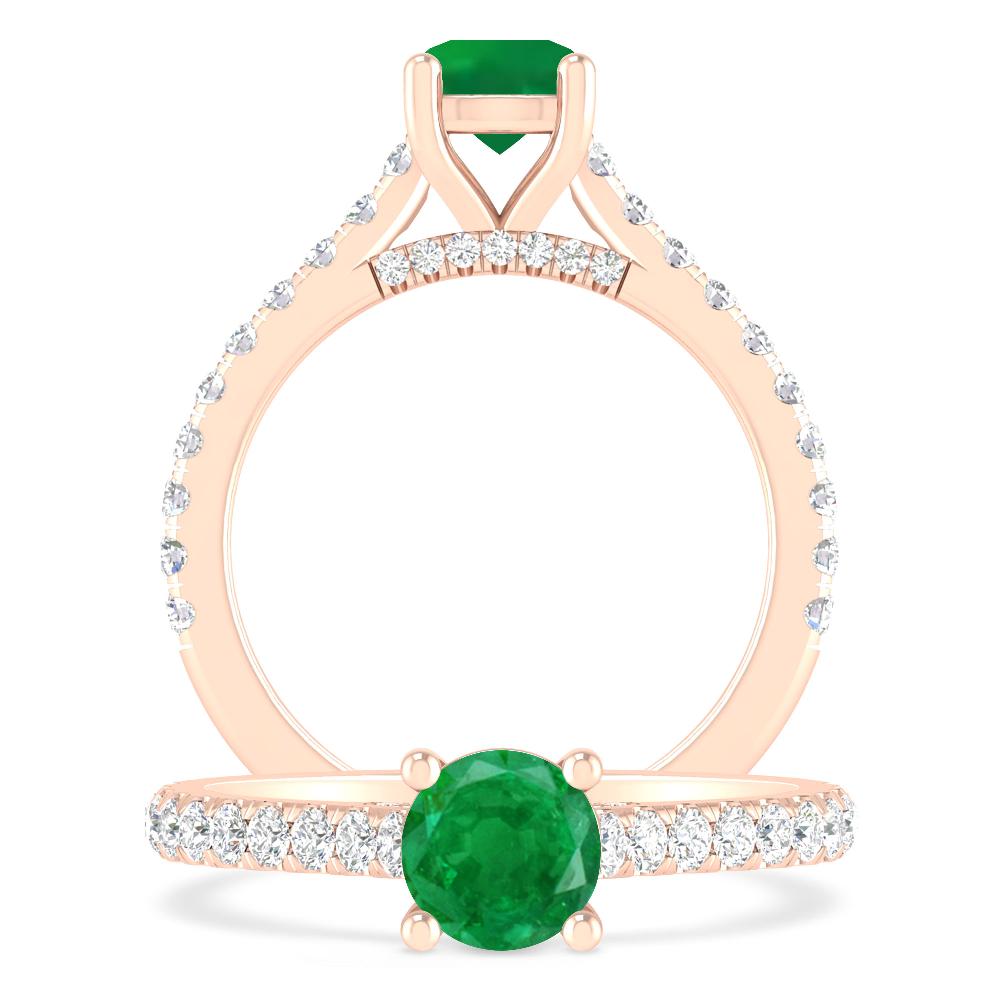 Rose Gold - Emerald