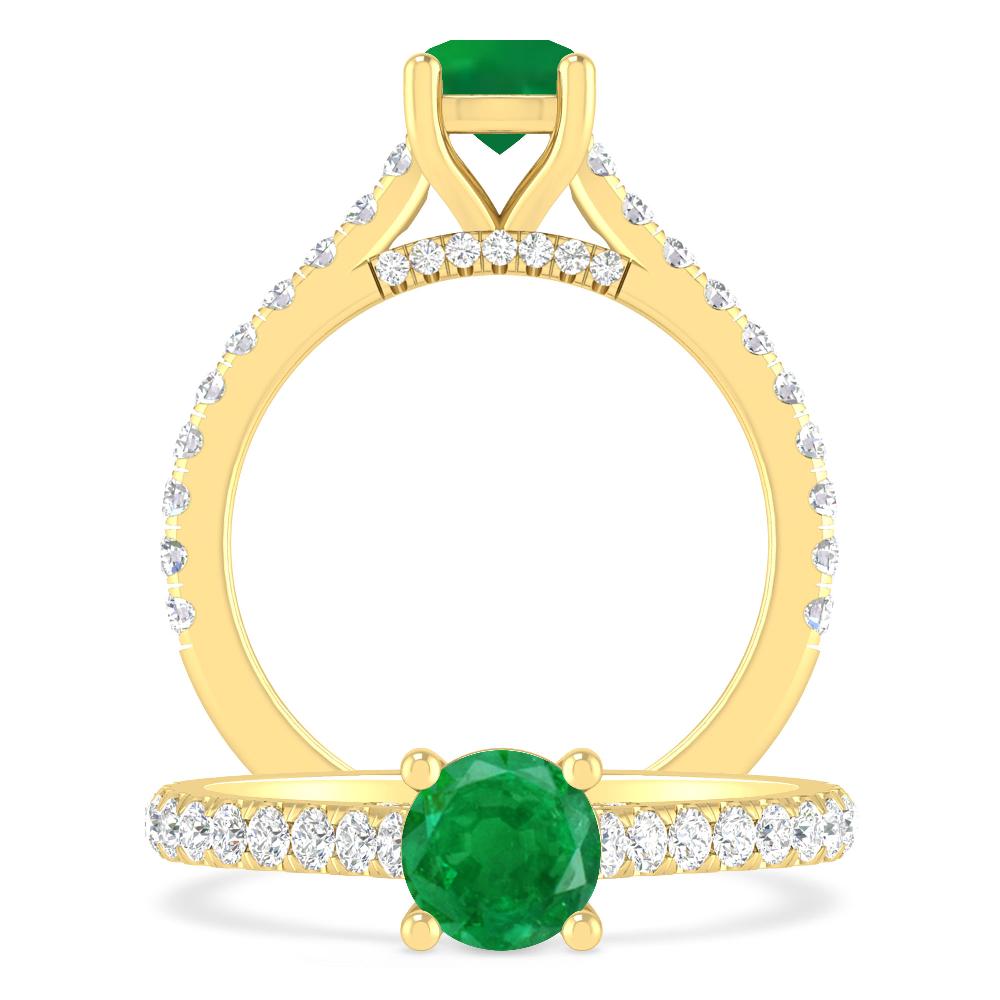 Yellow Gold - Emerald