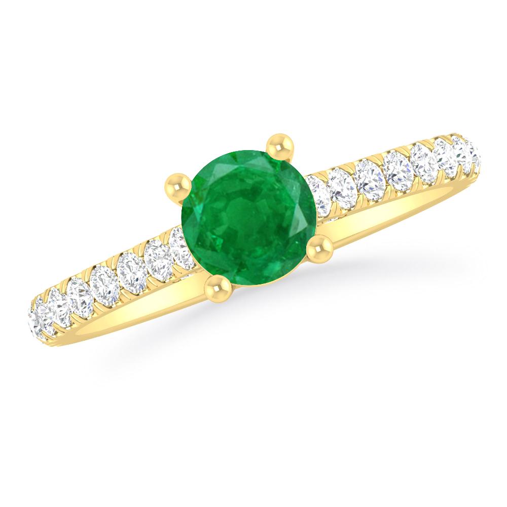 Yellow Gold - Emerald