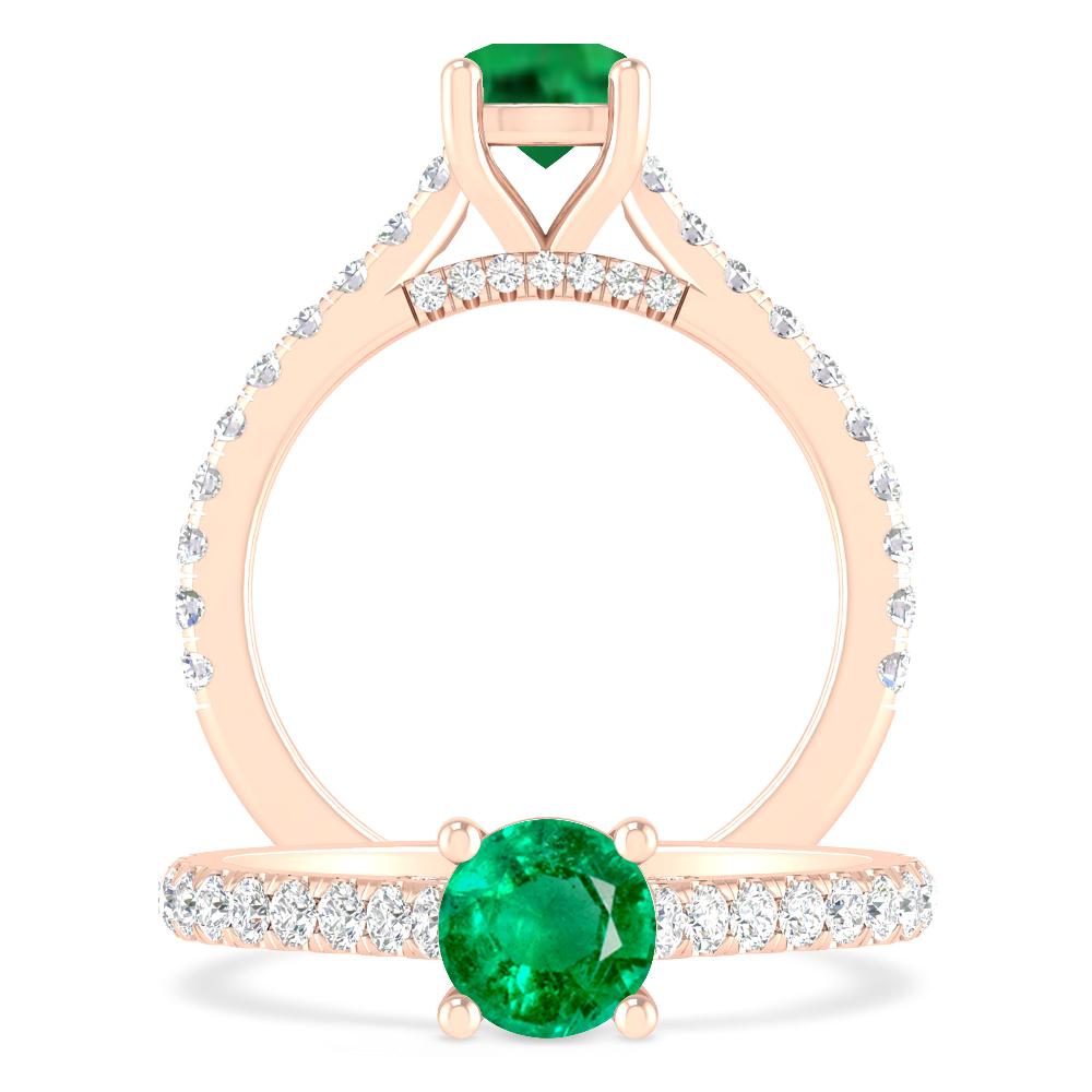 Rose Gold - Emerald