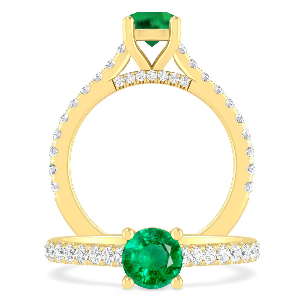 Yellow Gold - Emerald