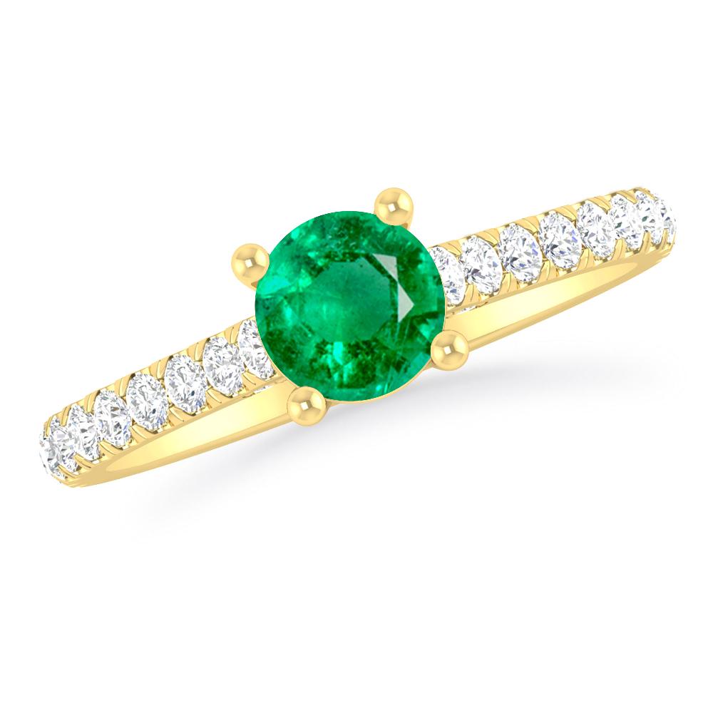 Yellow Gold - Emerald