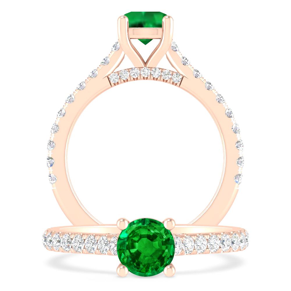 Rose Gold - Emerald