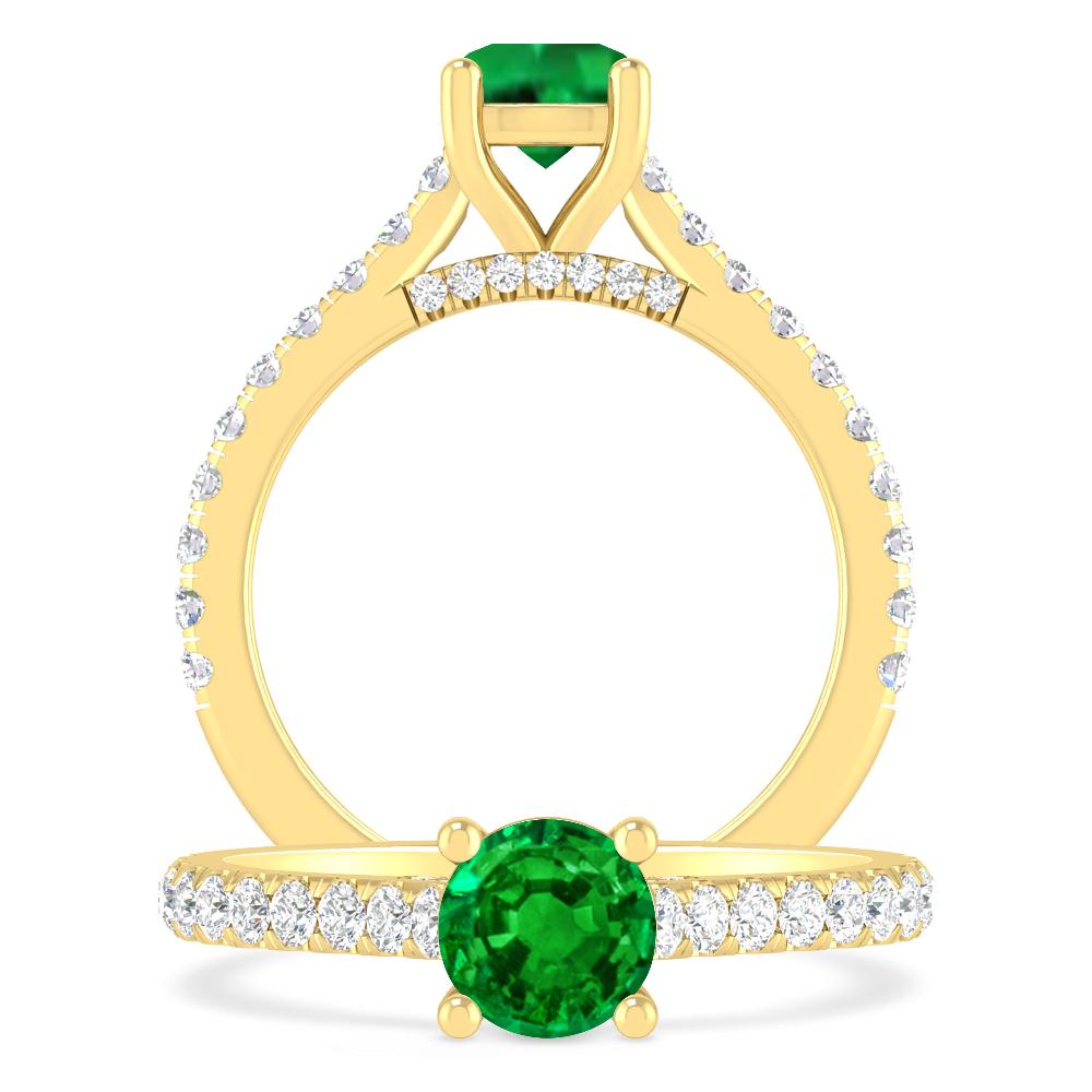 Yellow Gold - Emerald