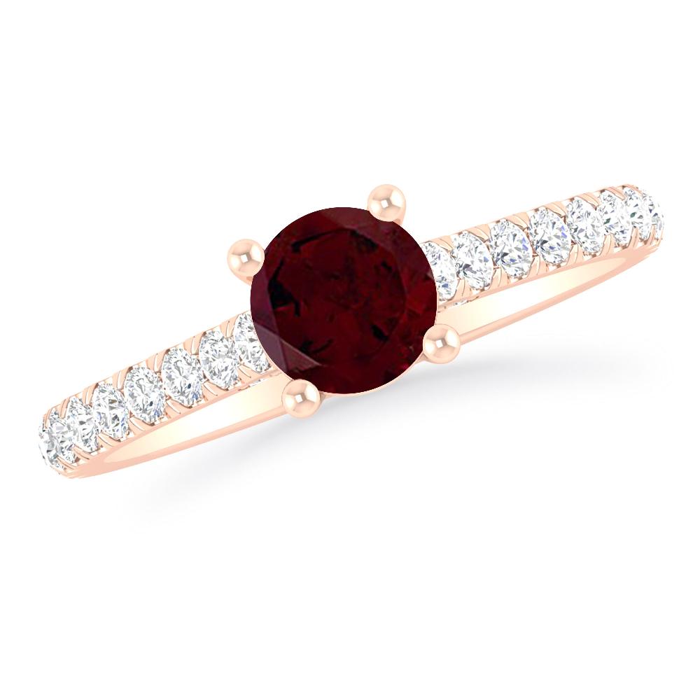 Rose Gold - Garnet