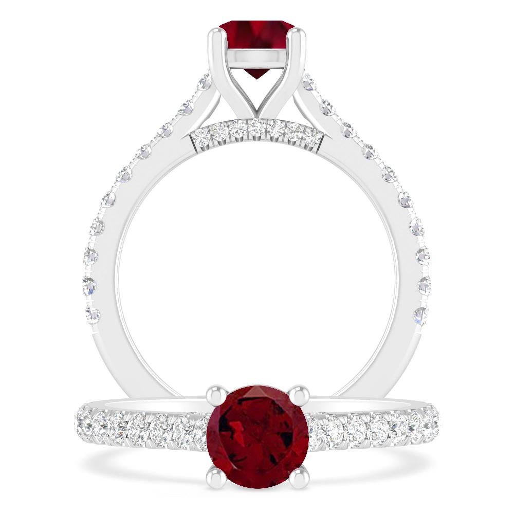 White Gold - Garnet