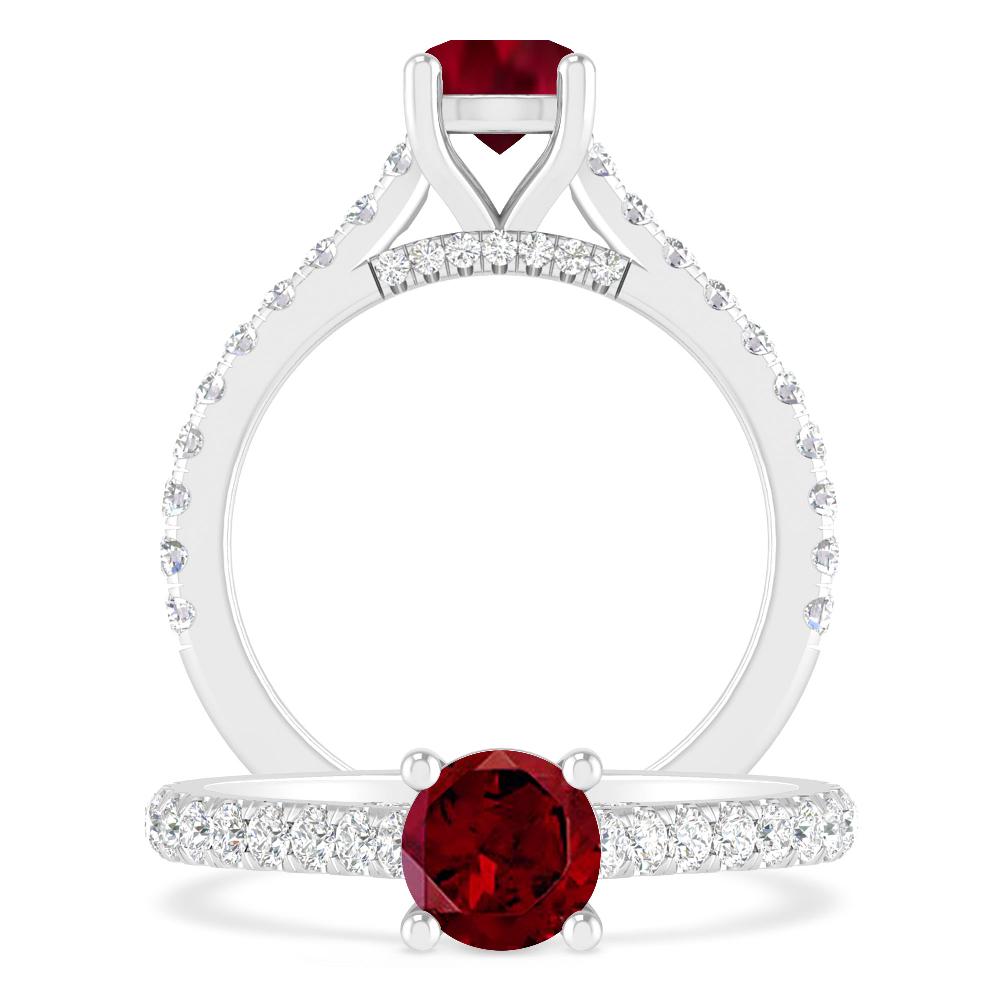 White Gold - Garnet