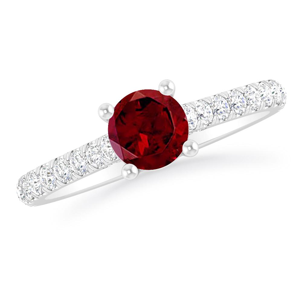 White Gold - Garnet