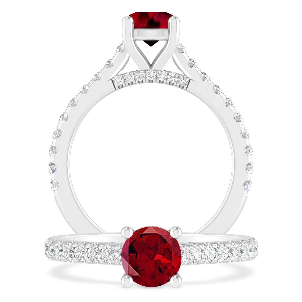 White Gold - Garnet