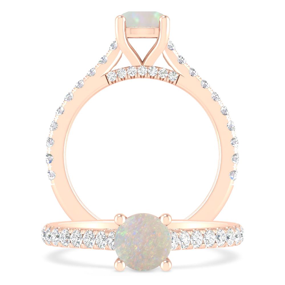 Rose Gold - Opal