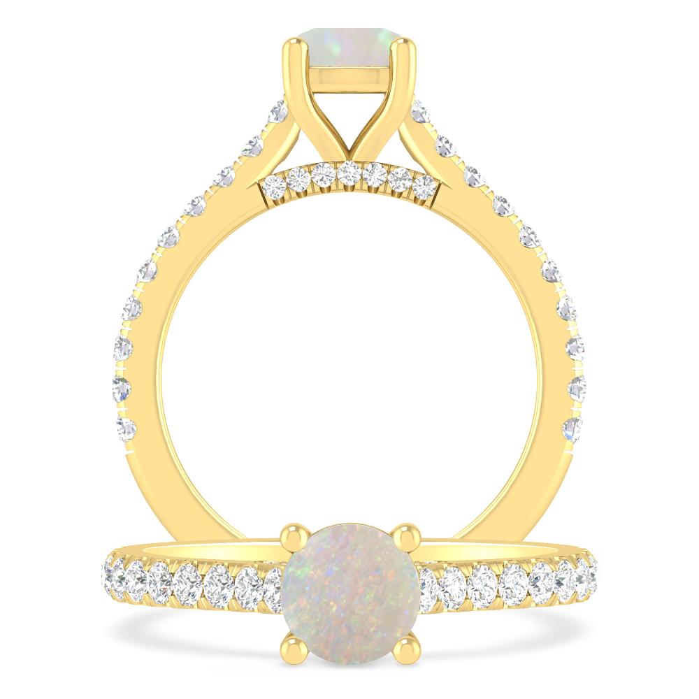 Yellow Gold - Opal