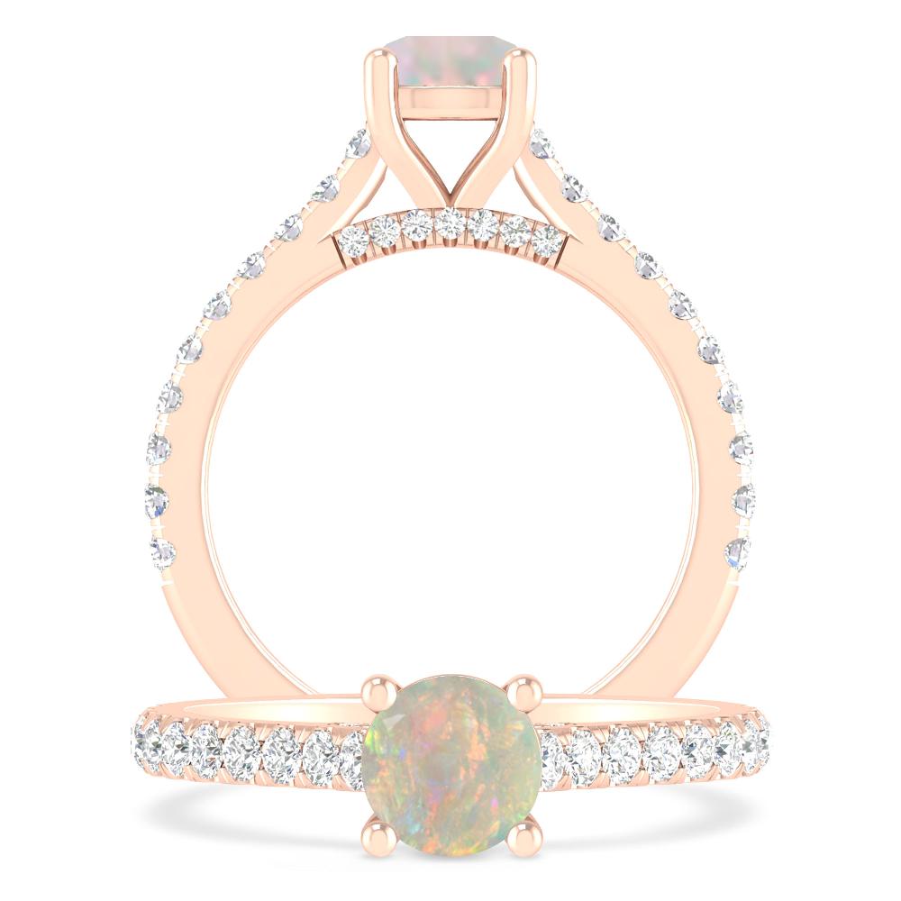 Rose Gold - Opal