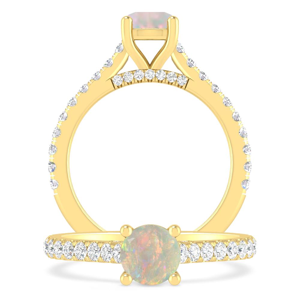 Yellow Gold - Opal