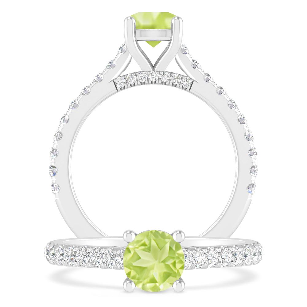 White Gold - Peridot