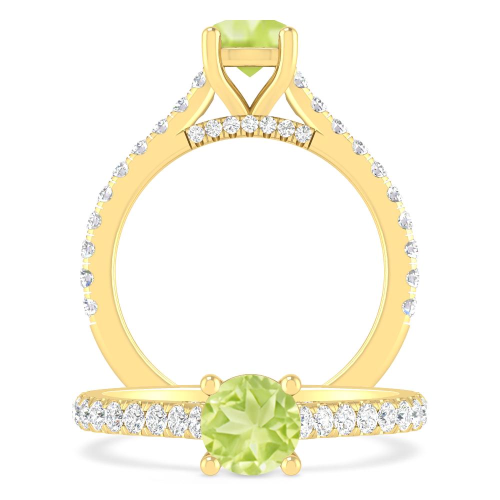 Yellow Gold - Peridot