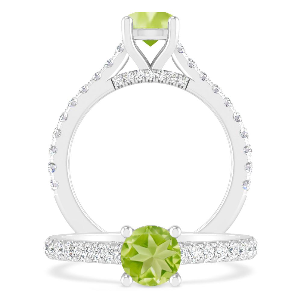 White Gold - Peridot