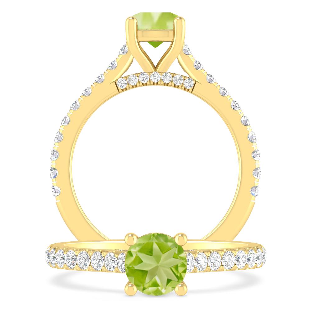 Yellow Gold - Peridot