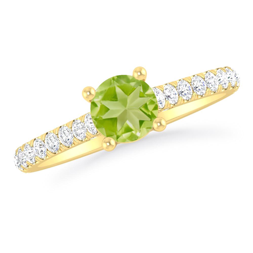 Yellow Gold - Peridot