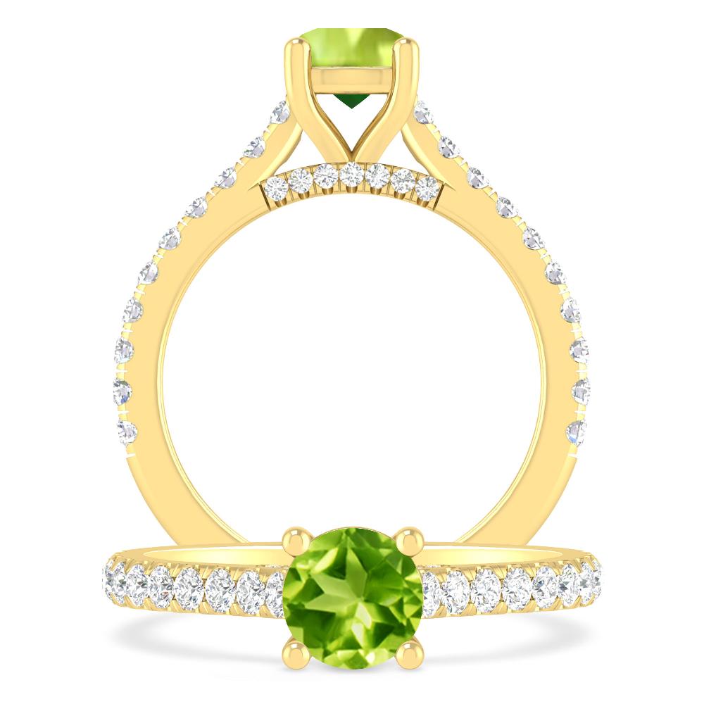 Yellow Gold - Peridot