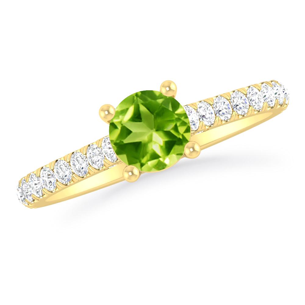 Yellow Gold - Peridot