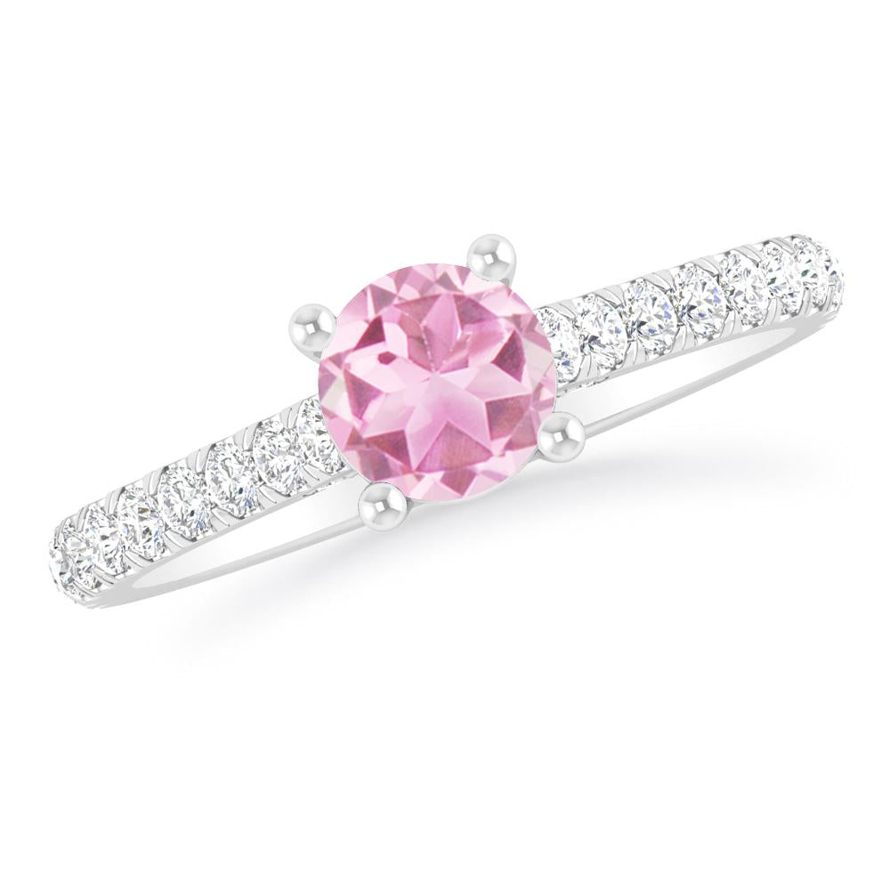 White Gold - Pink Tourmaline