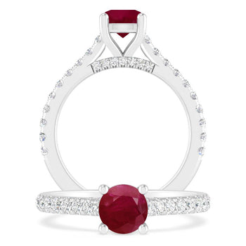 White Gold - Ruby