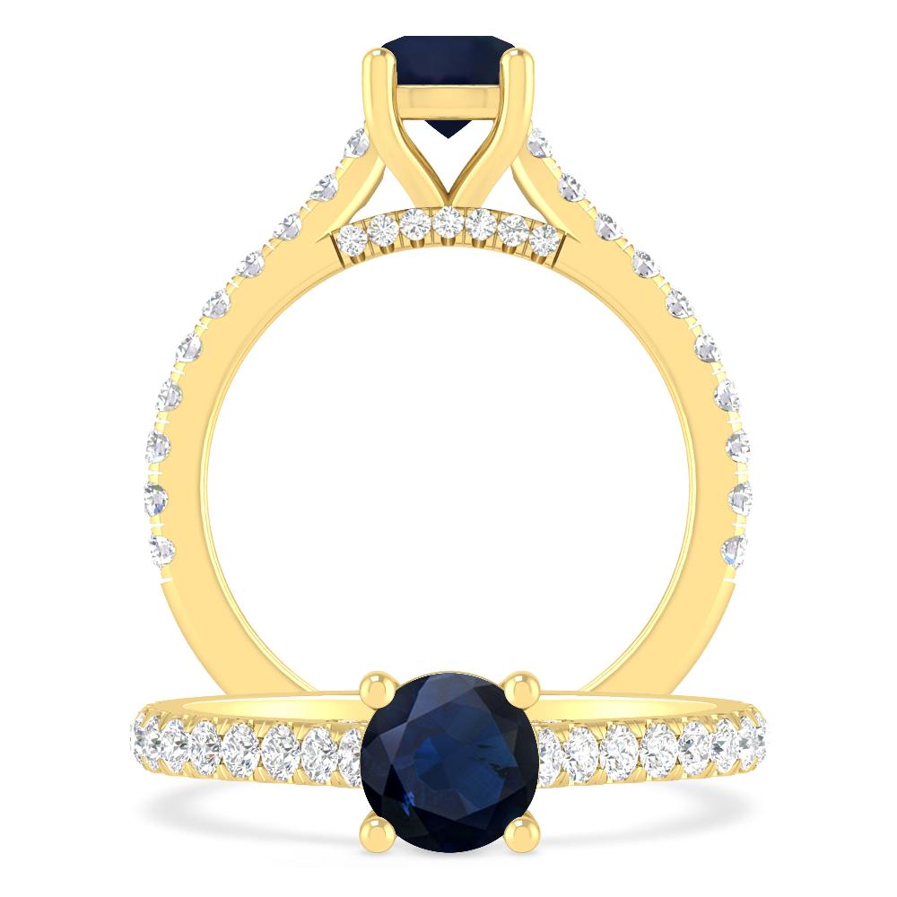 Yellow Gold - Sapphire