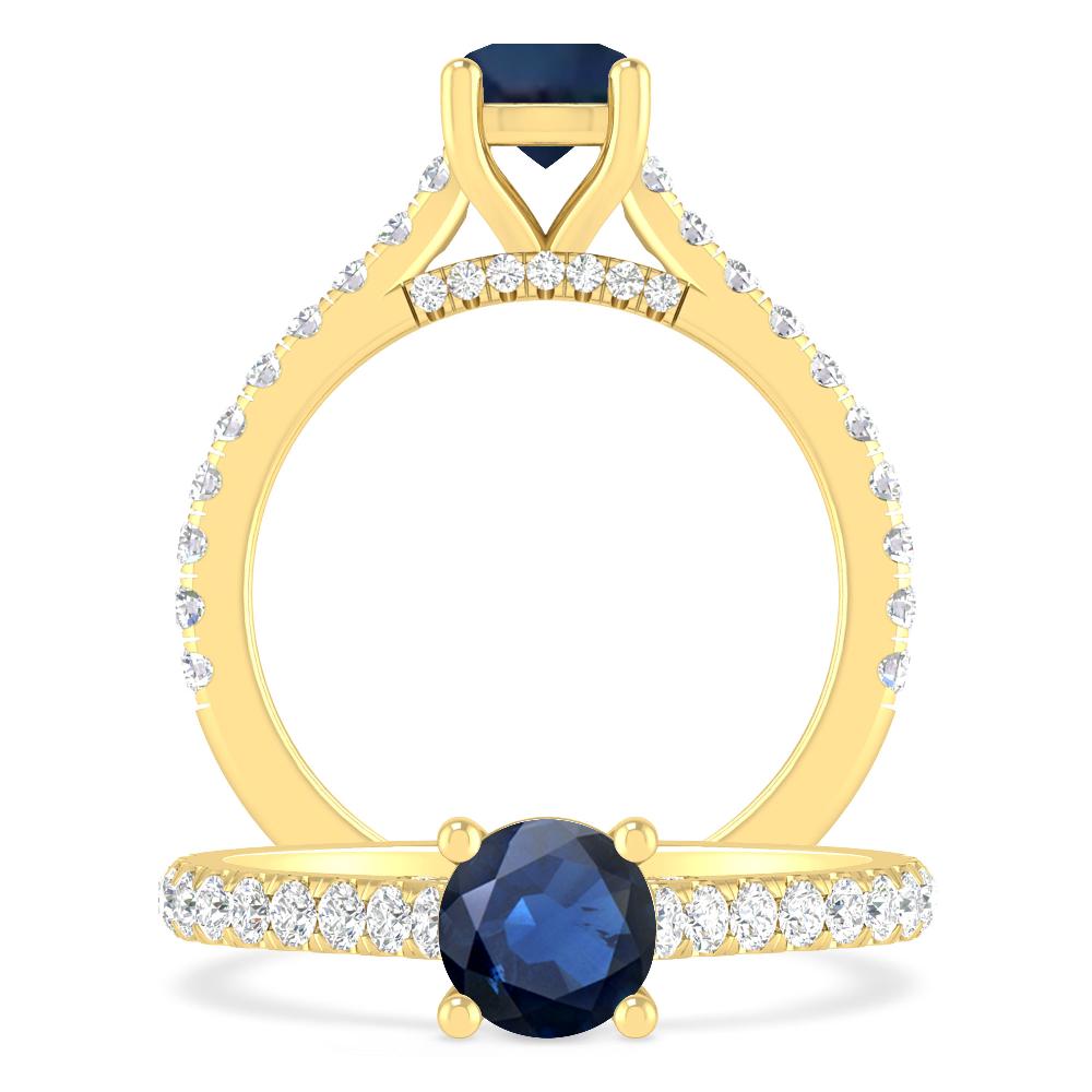 Yellow Gold - Sapphire