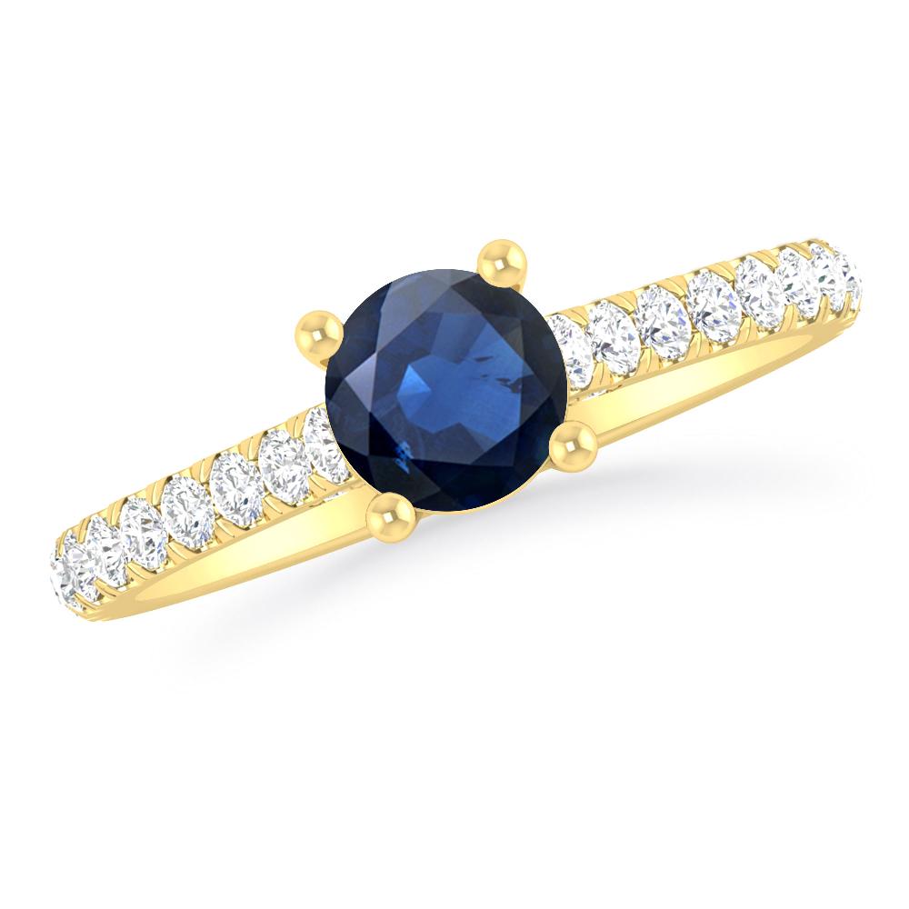 Yellow Gold - Sapphire