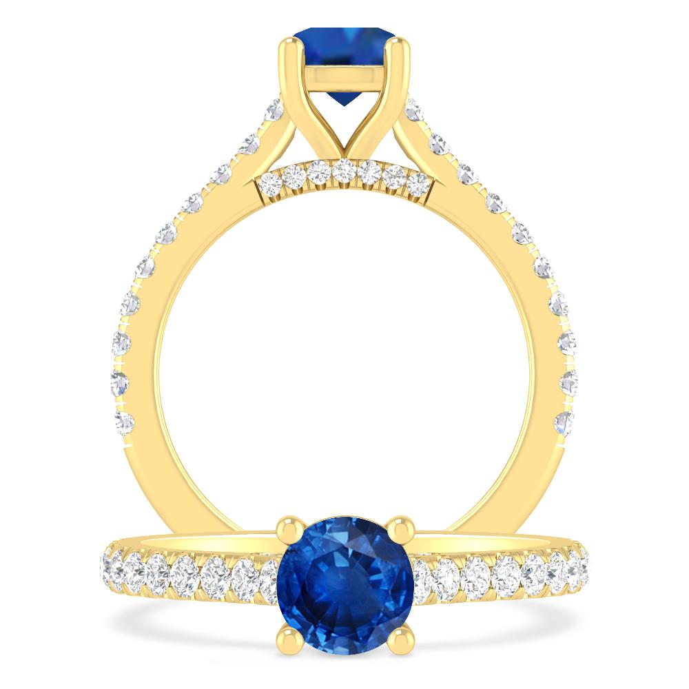 Yellow Gold - Sapphire