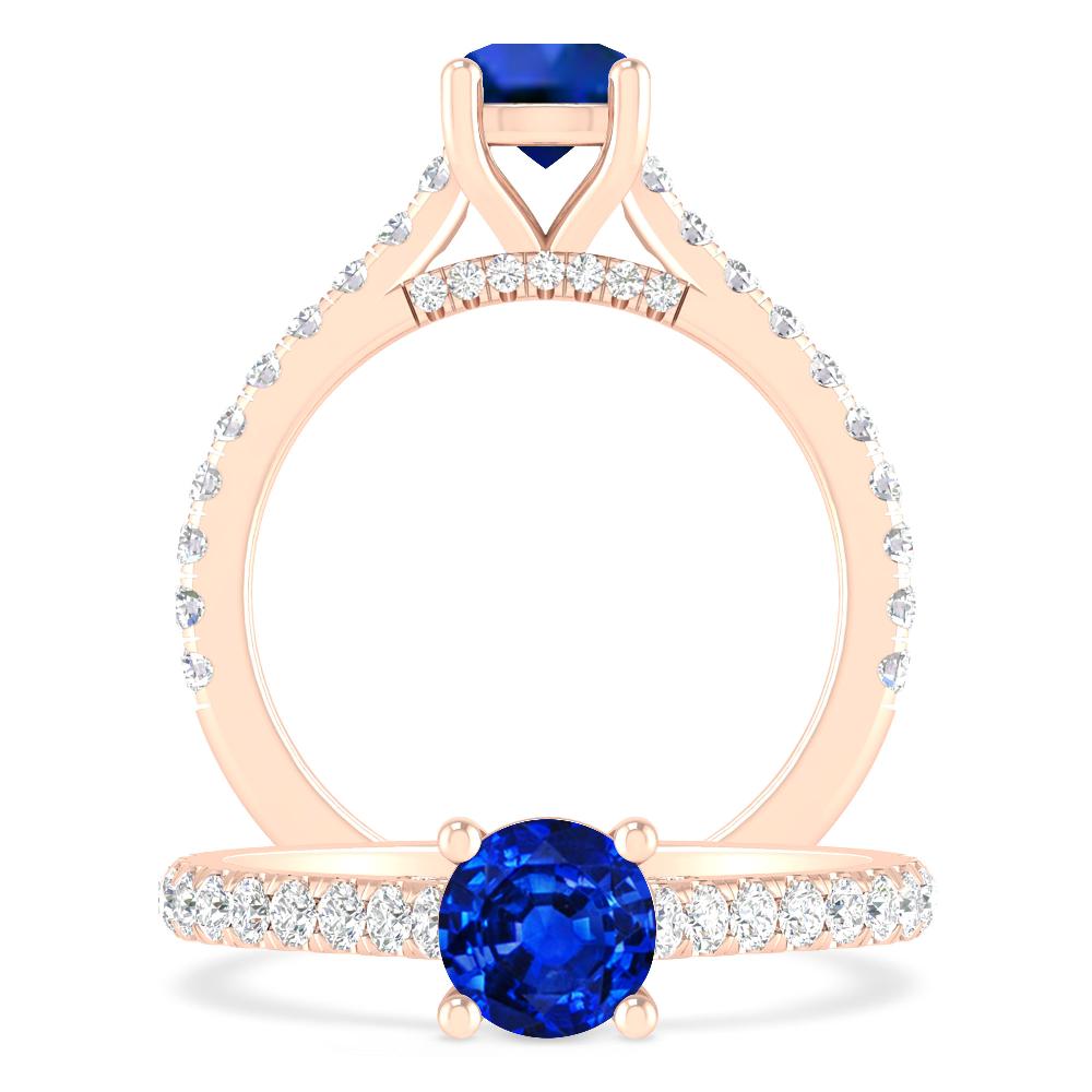 Rose Gold - Sapphire