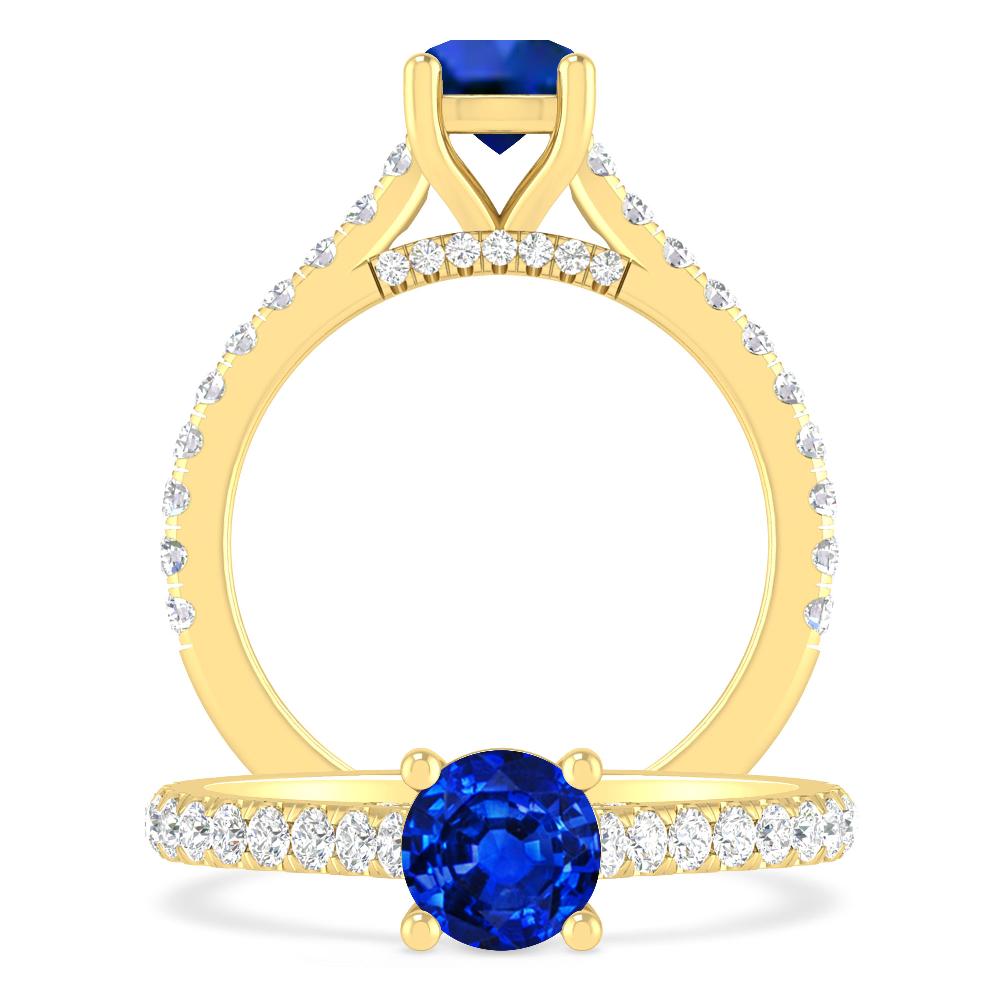 Yellow Gold - Sapphire