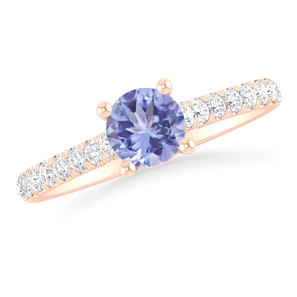 Rose Gold - Tanzanite