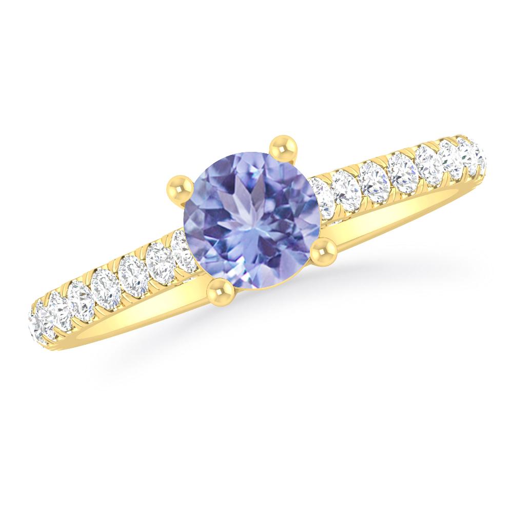 Yellow Gold - Tanzanite