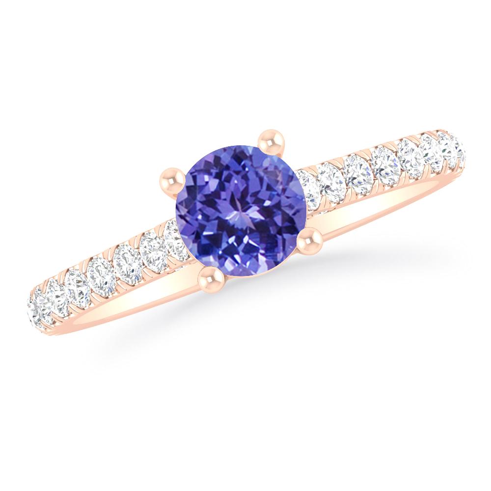 Rose Gold - Tanzanite