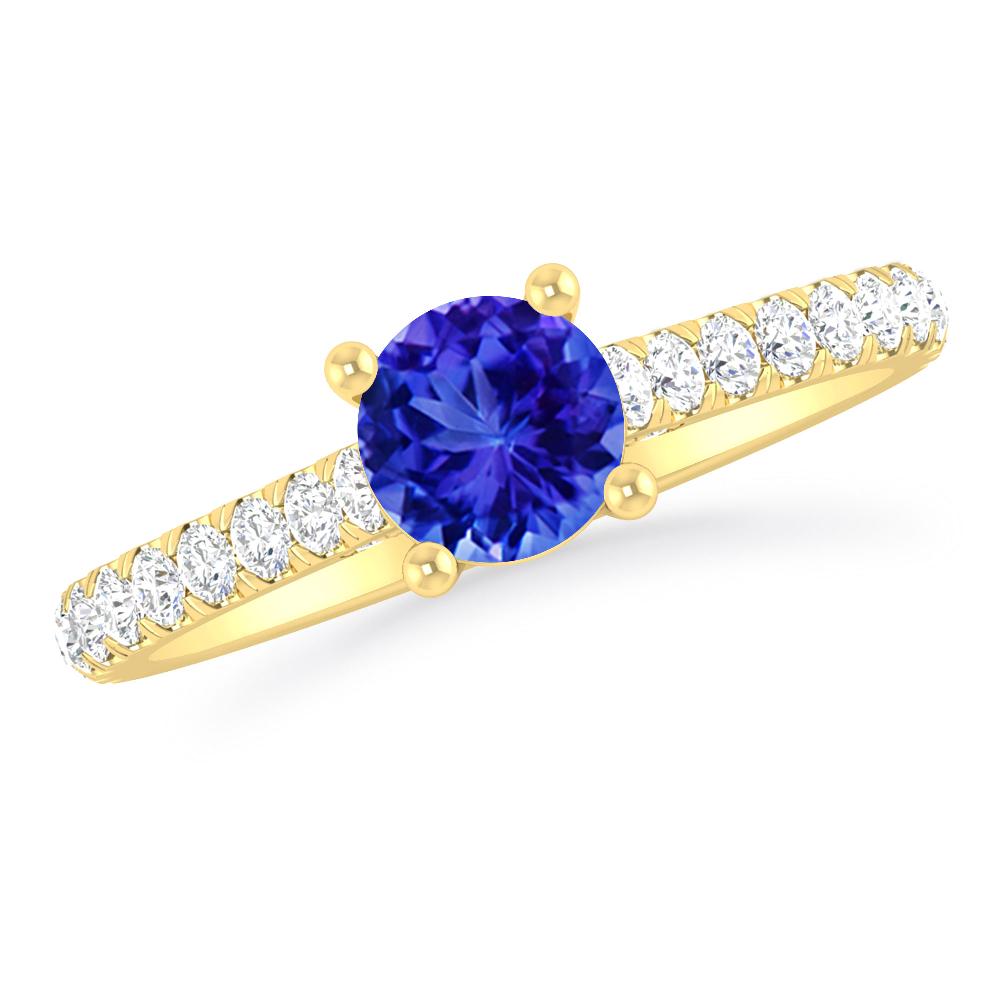 Yellow Gold - Tanzanite