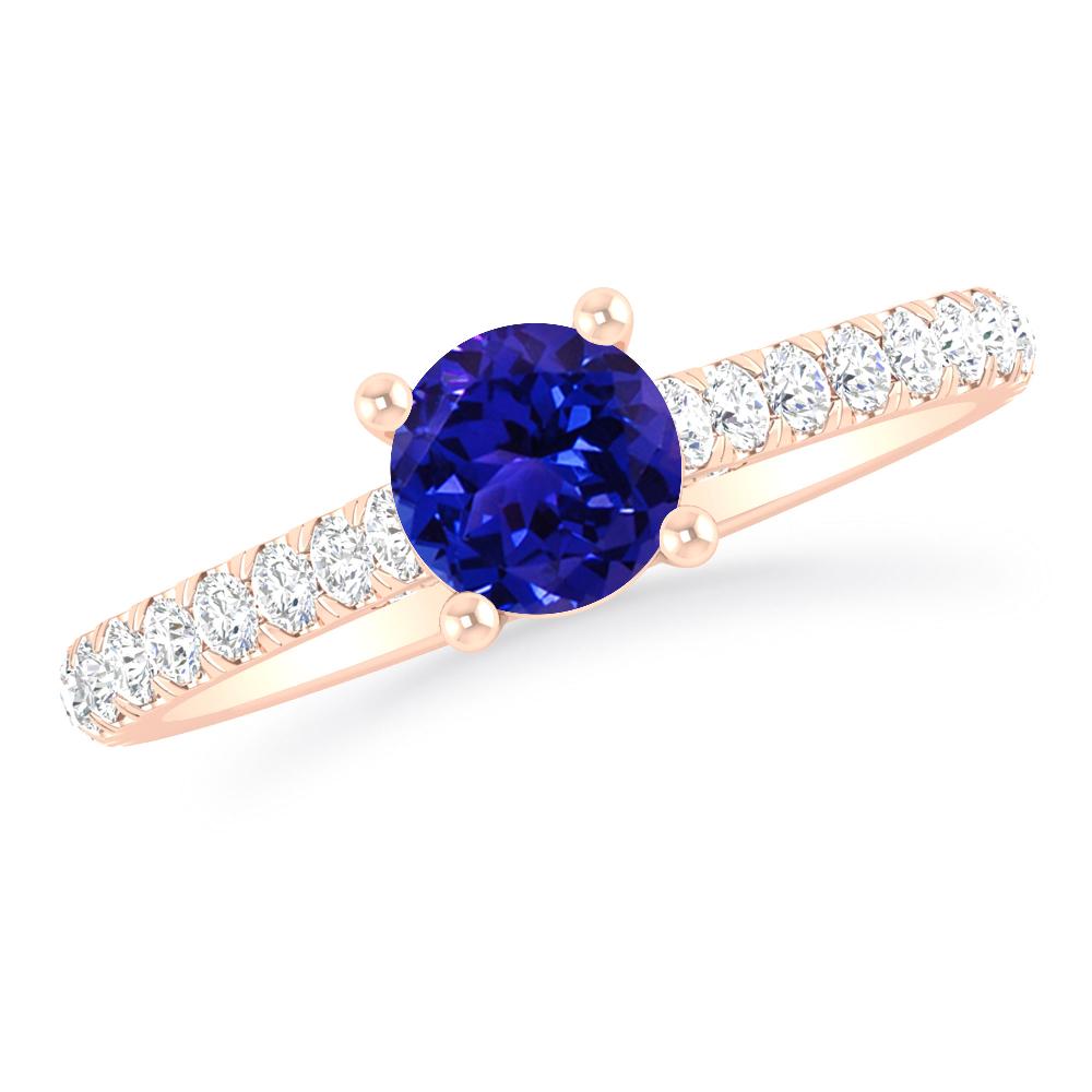 Rose Gold - Tanzanite