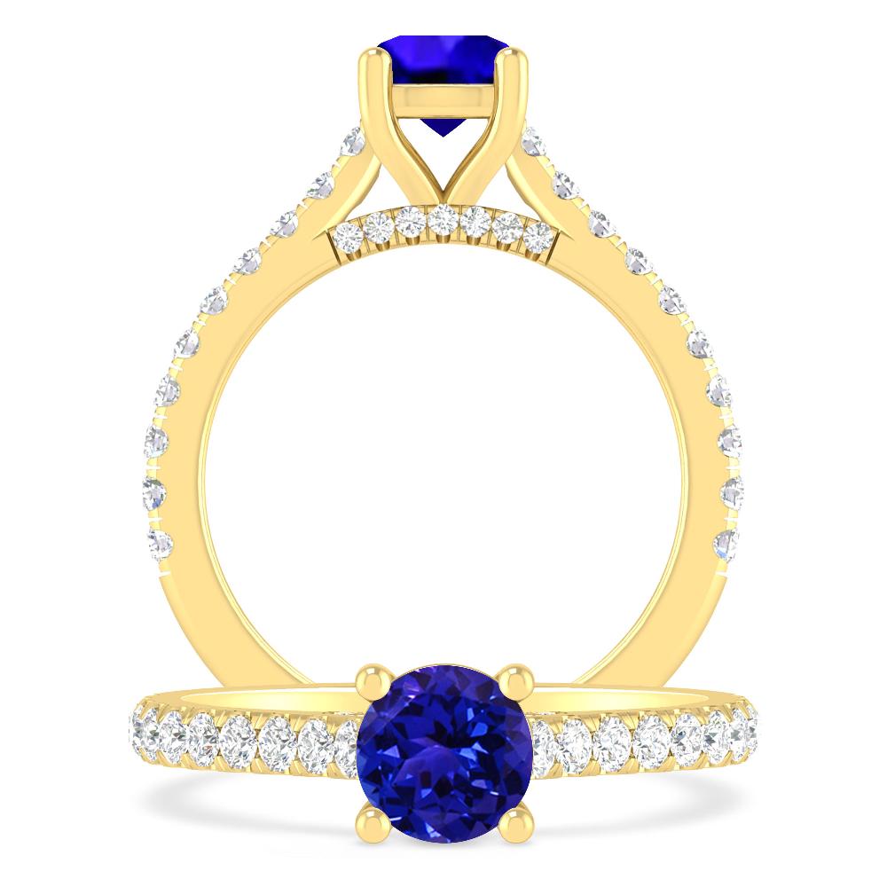 Yellow Gold - Tanzanite