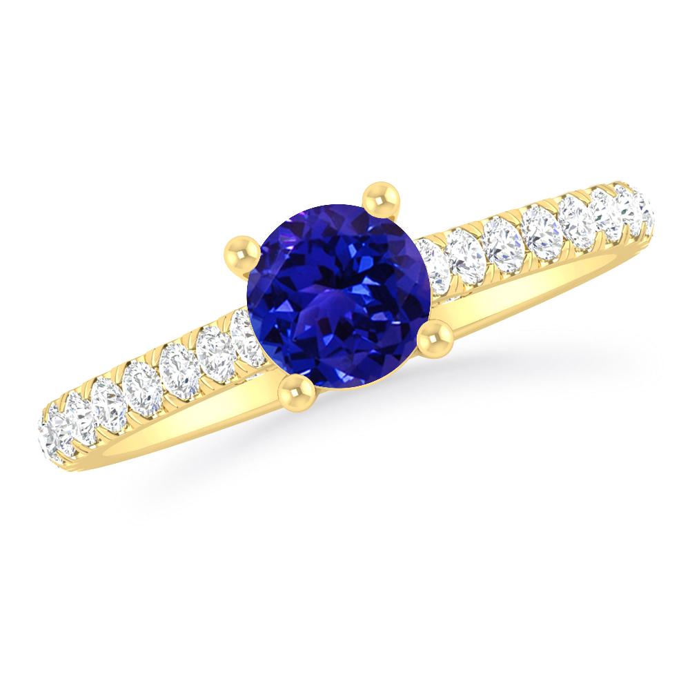 Yellow Gold - Tanzanite