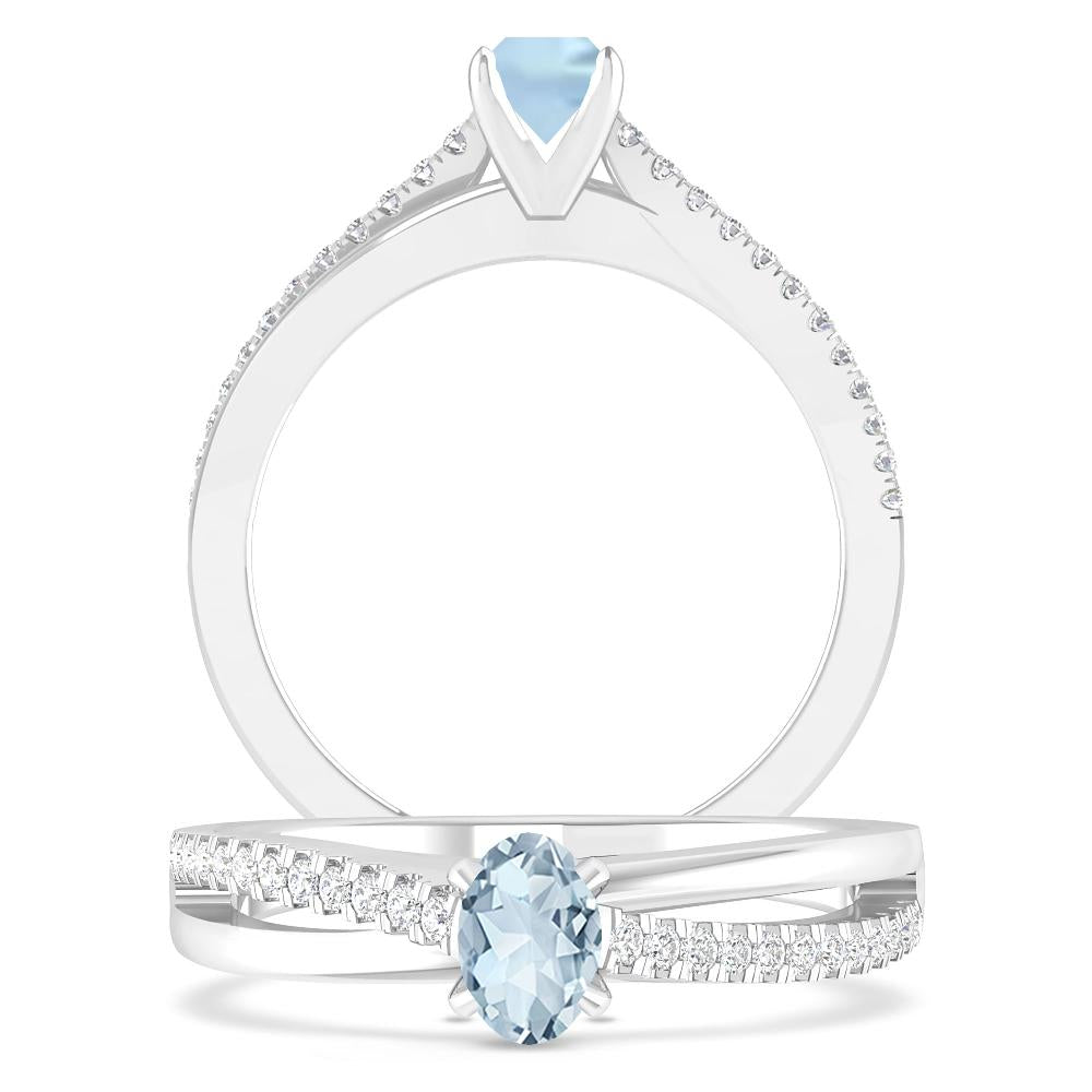 White Gold - Aquamarine