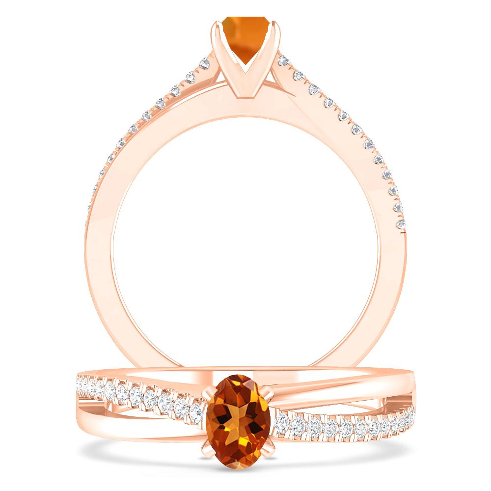 Rose Gold - Citrine