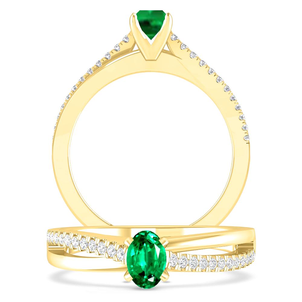 Yellow Gold - Emerald