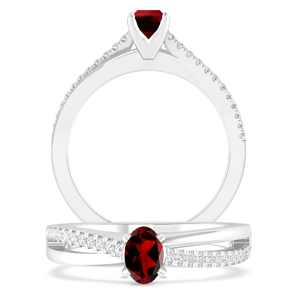 White Gold - Garnet