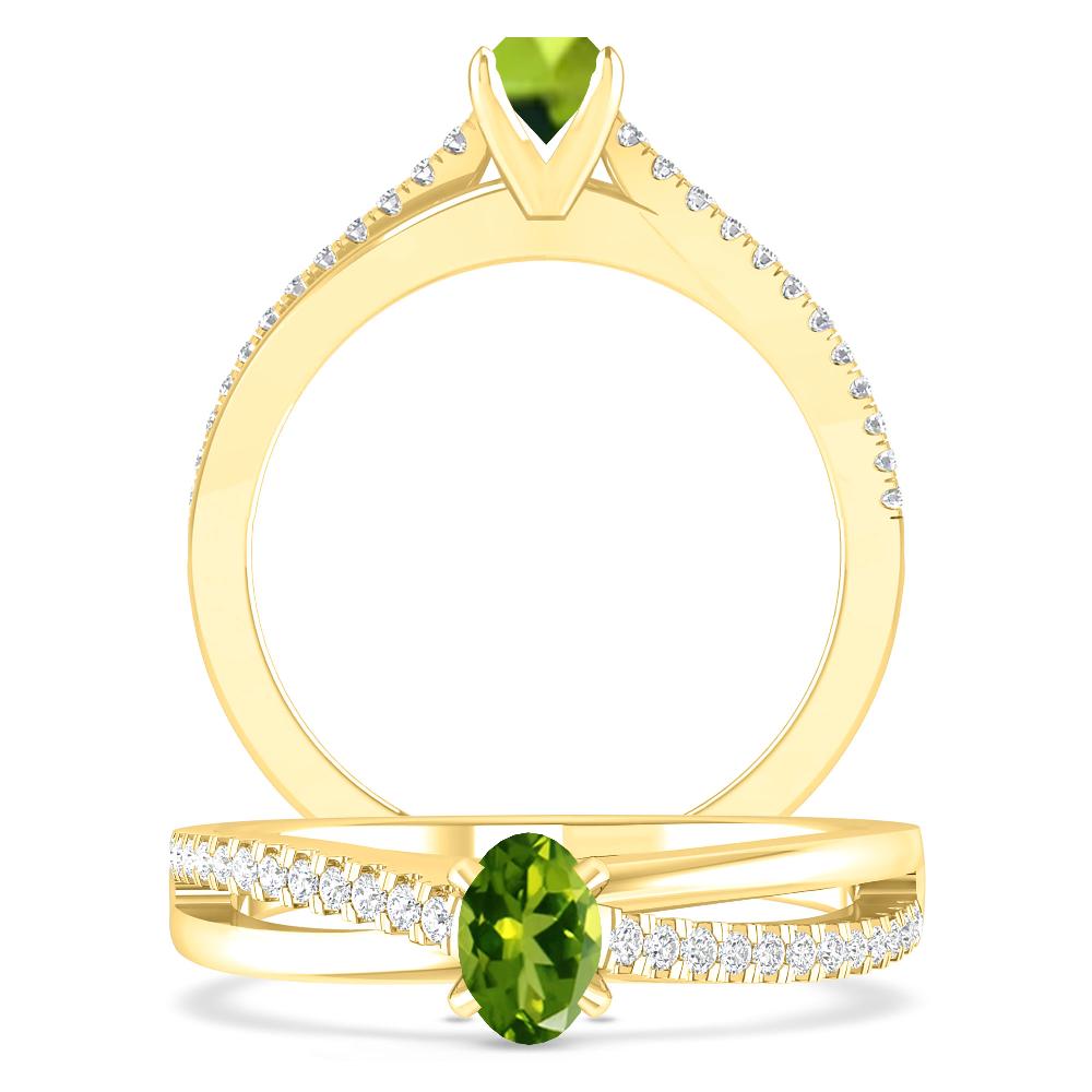 Yellow Gold - Peridot